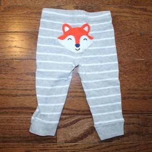 Carter’s 9 Month Old Stripped Fox Pants
